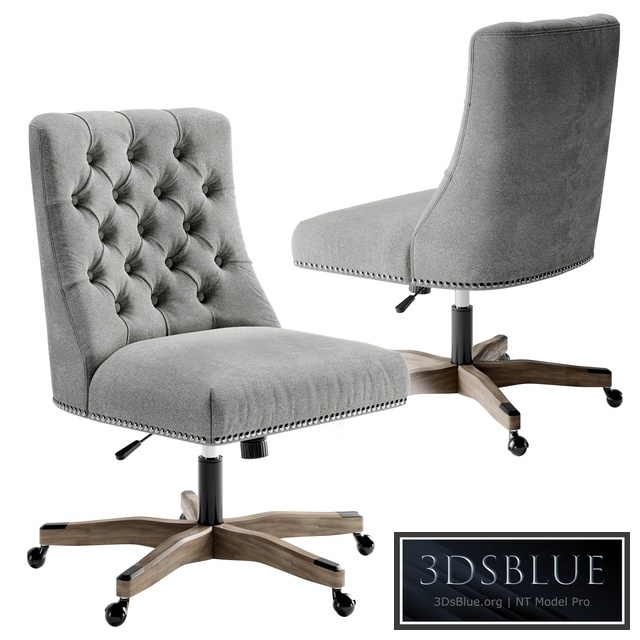 Linon Home Décor Honor Light Gray Office Chair, Gray