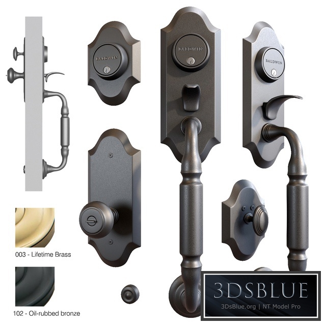 Baldwin. Ashton two-point lock handleset