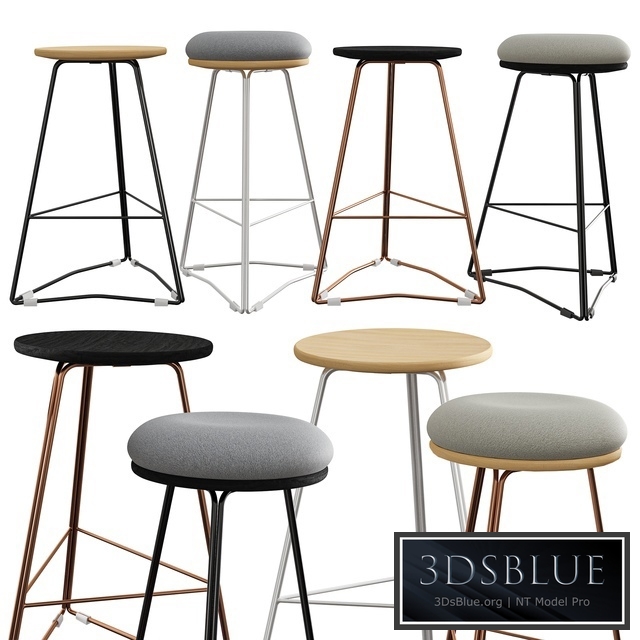 TRI650 Soft Top Stool by Hunt Furniture