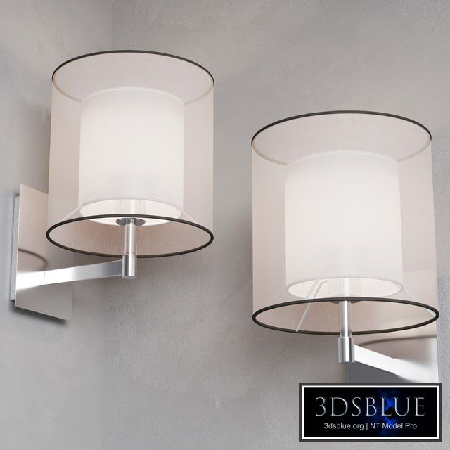 Faro SABA Matt nickel wall lamp