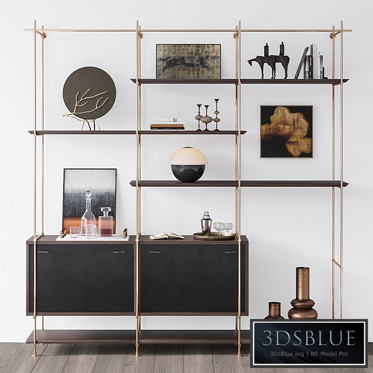 Amuneal 3 Bay Collector's Shelving Unit