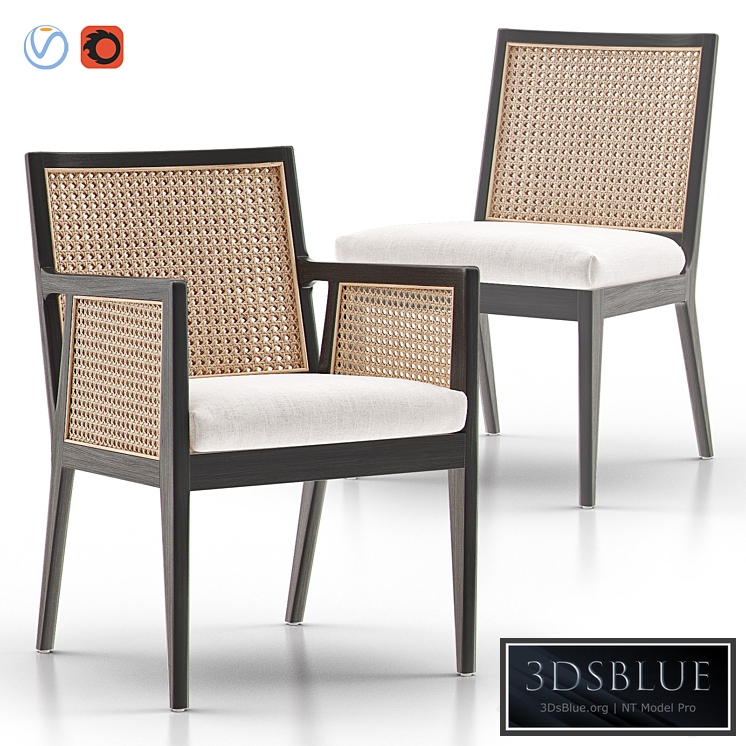 LISBON Cane Dining Chair and Armchair