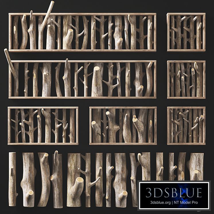 Log clear decor firewood