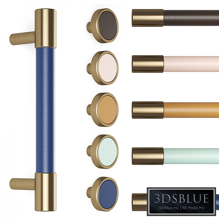 Set of furniture handles