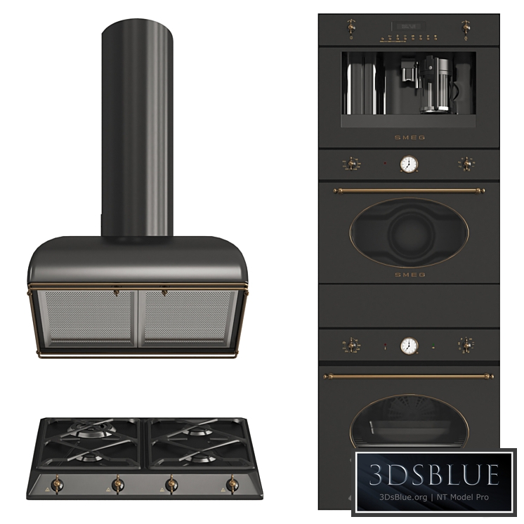 Smeg coloniale black