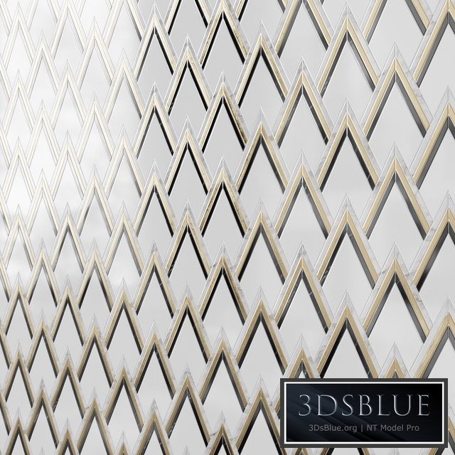 VZAG Nero & Brass Mosaic Tile by Vanessa Deleon