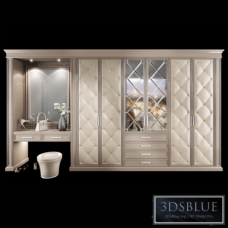 Wardrobe hallway composition set 04