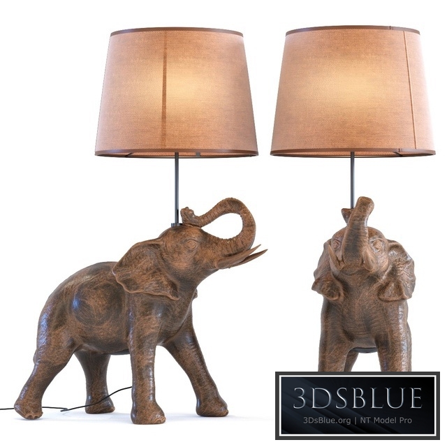 TABLE LAMP ELEPHANT SAFARI KARE DESIGN