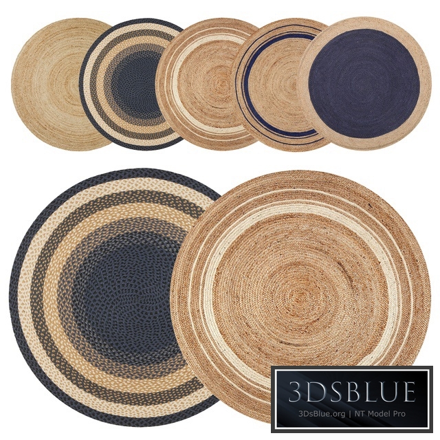 Round jute rug