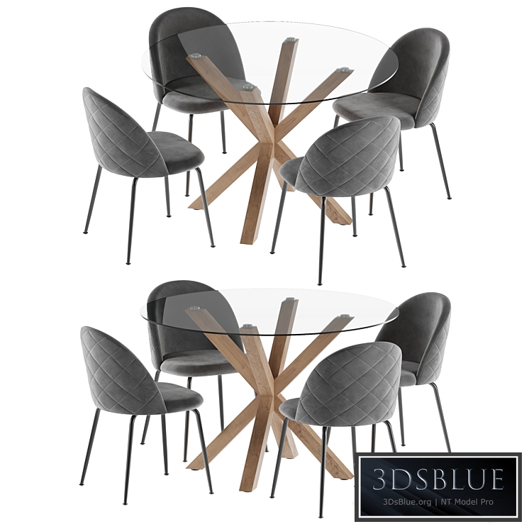 La forma table Arya & Mystere chair dining set 3