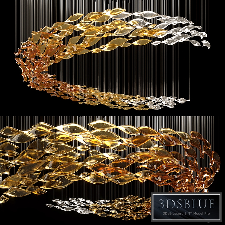 Glass Waves Chandelier