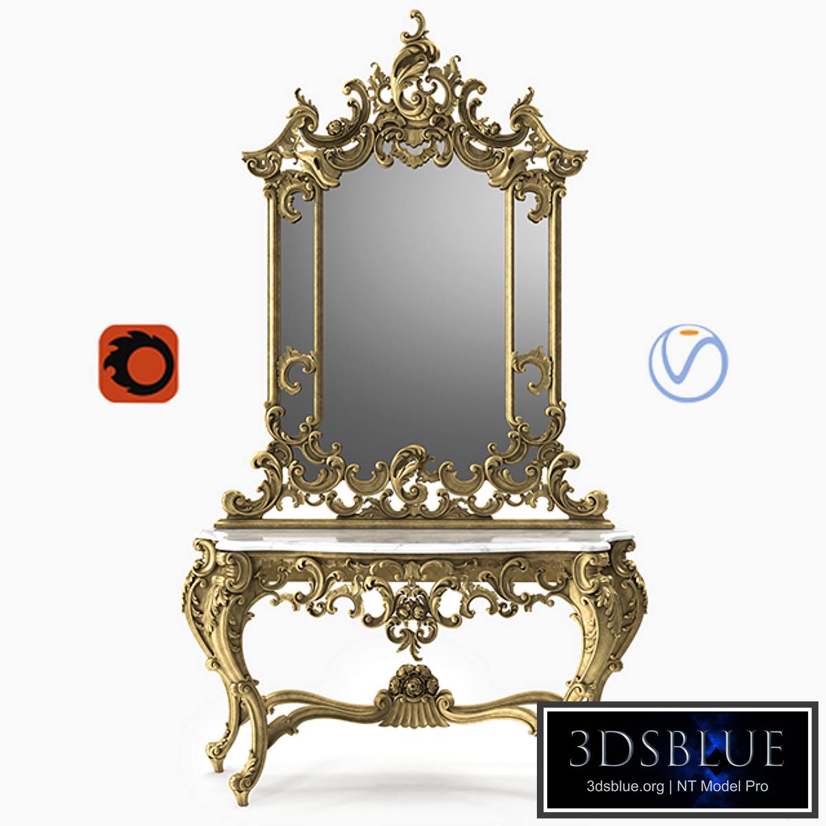 Luxurious classic console