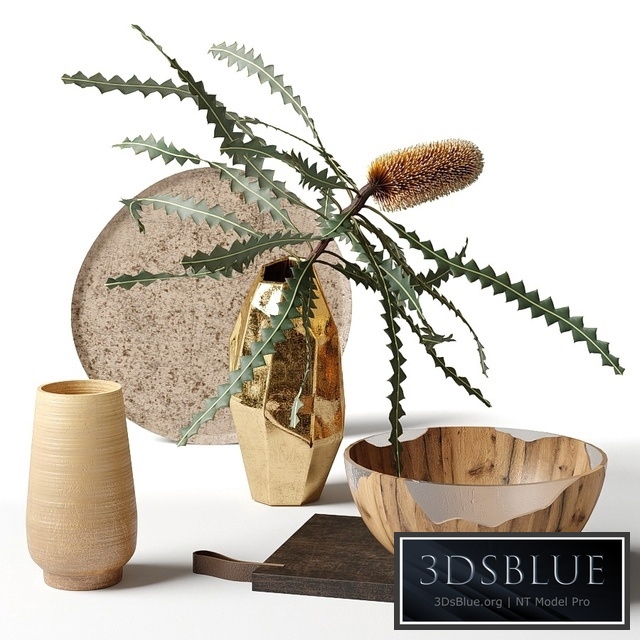 Banksia Ashby in a metal vase