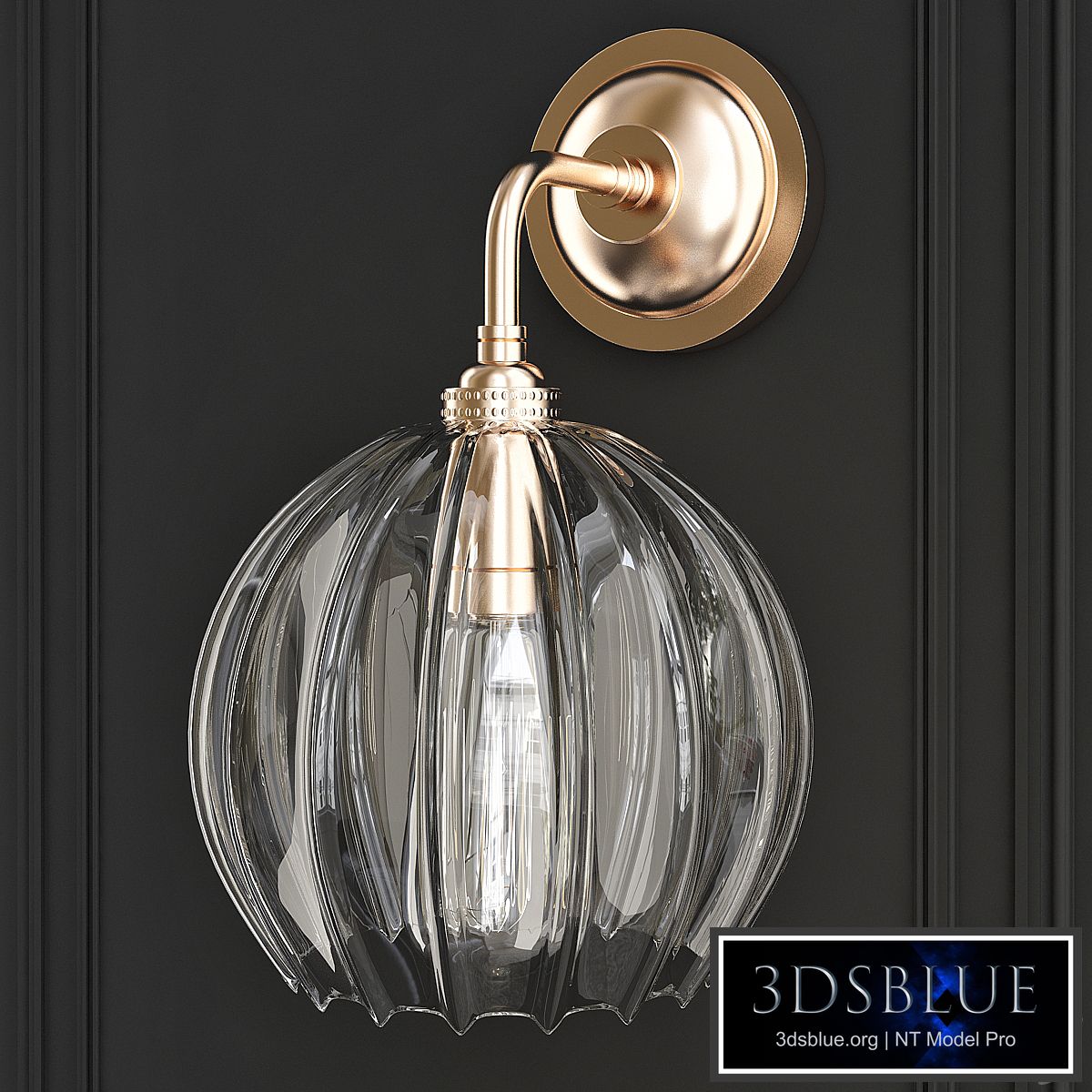 American Retro Copper Wall Lamp