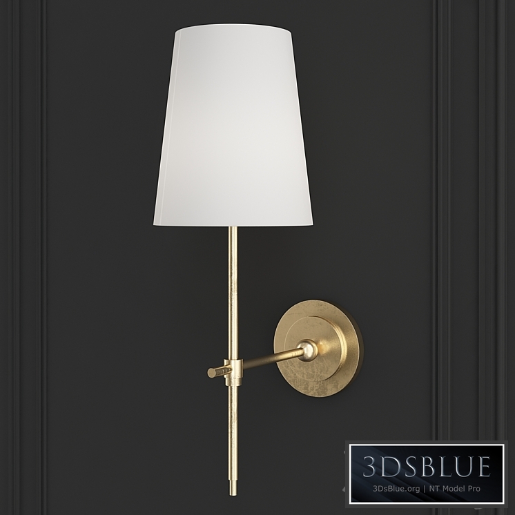 Adams Wall Sconce with Linen Shade