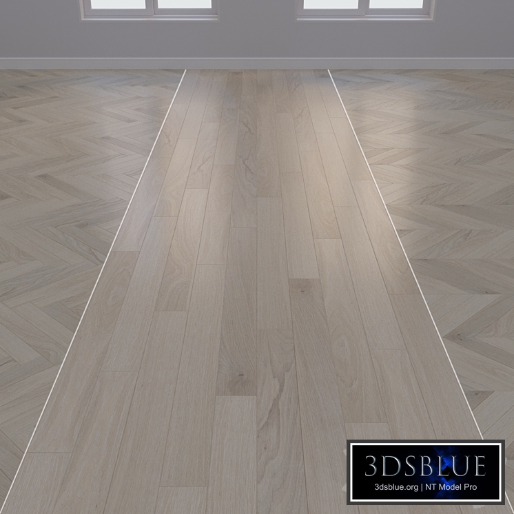 Parquet massive board Oak layout Christmas tree, chevron and linear 001