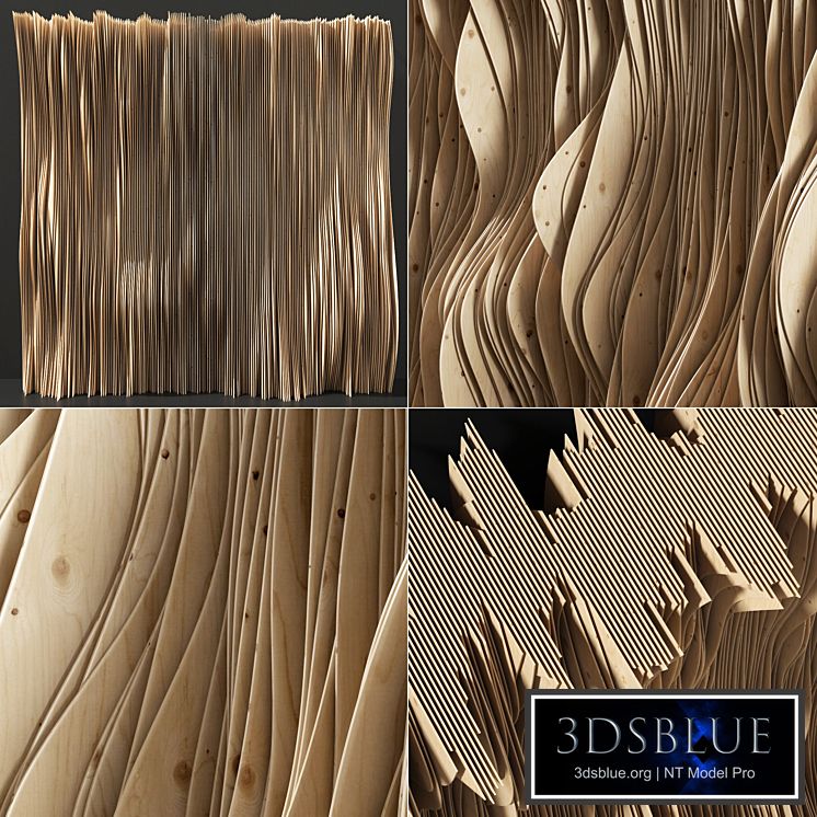 Parametric Plywood panel decor / Parametric Plywood Decor
