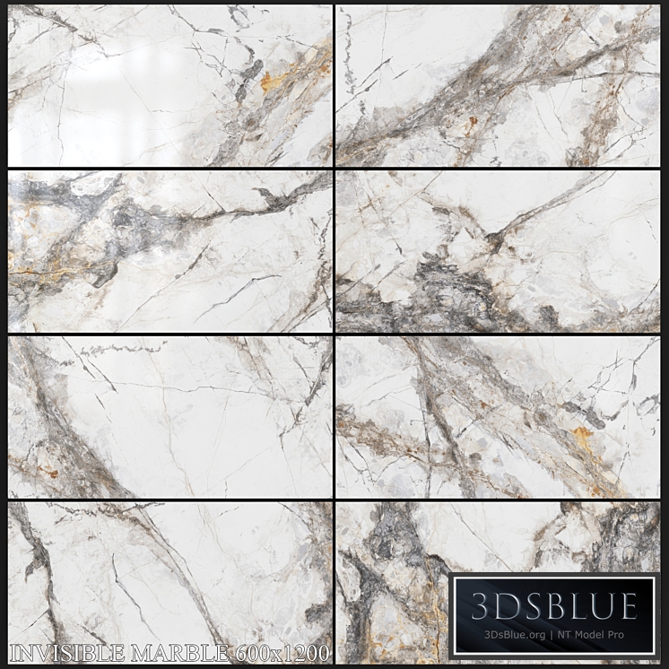 Yurtbay Seramik Invisible Marble Grey 600x1200