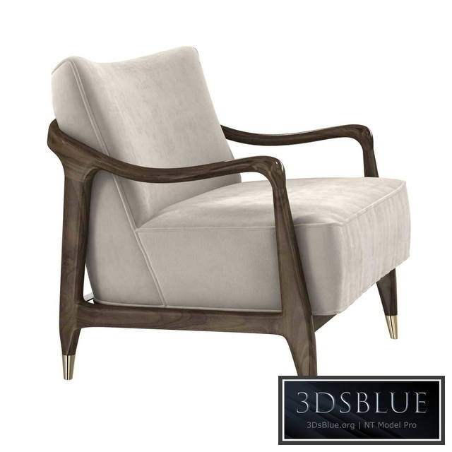 Midcentury Sculptural Gio Ponti Style Walnut Lounge Chairs 1950s