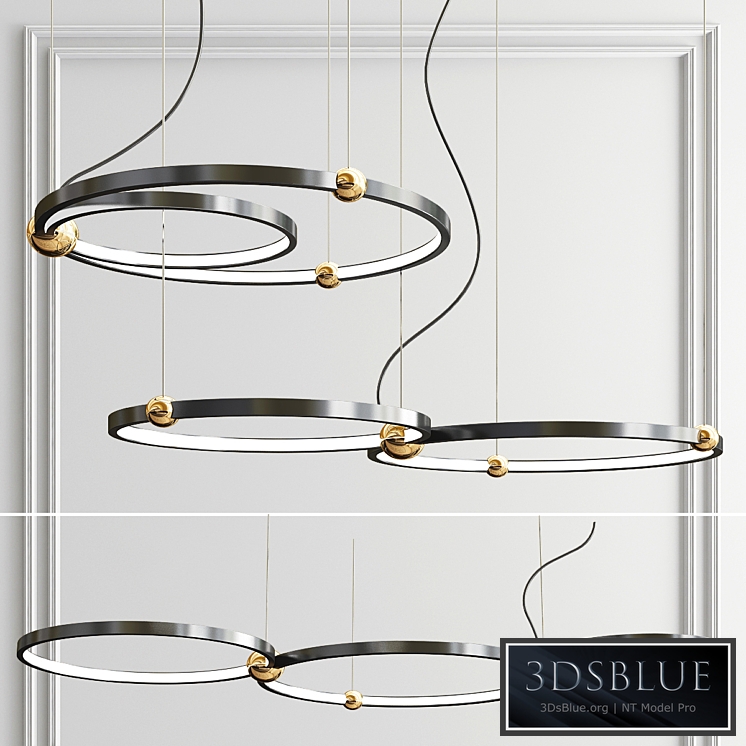 Mating rings chandelier