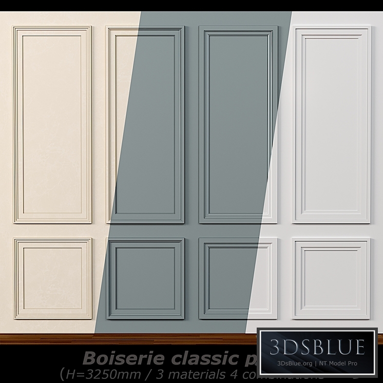 Wall molding 14. Boiserie classic panels