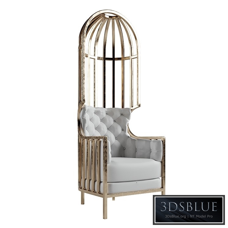 Elegant cage chair Eichholtz Bora Metropolis Porter