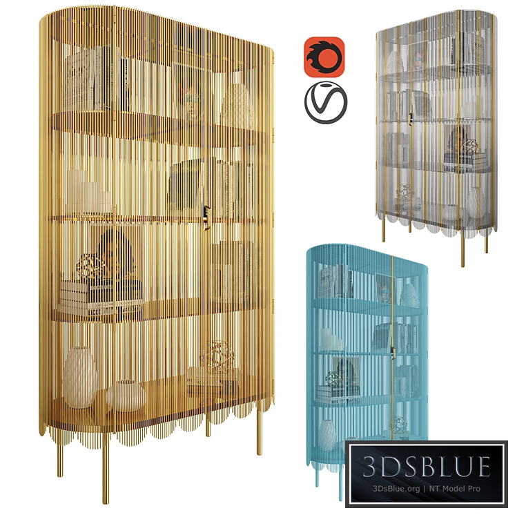 Cabinet Strings Gold / Blue / Silver Gold by Scarlet Splendour