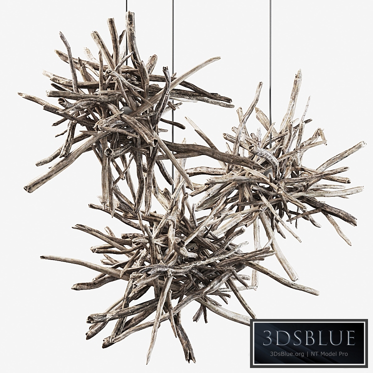 Branch decor lamp n1 / Lamps from branches