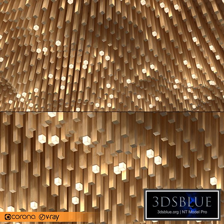 False wooden ceiling