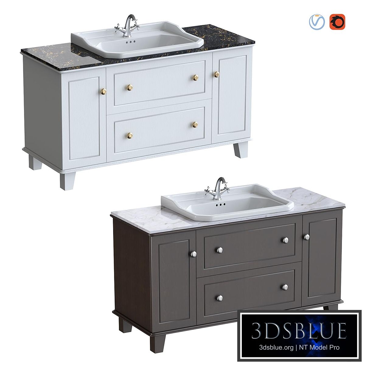 Cupboard with sink Roca Carmen.