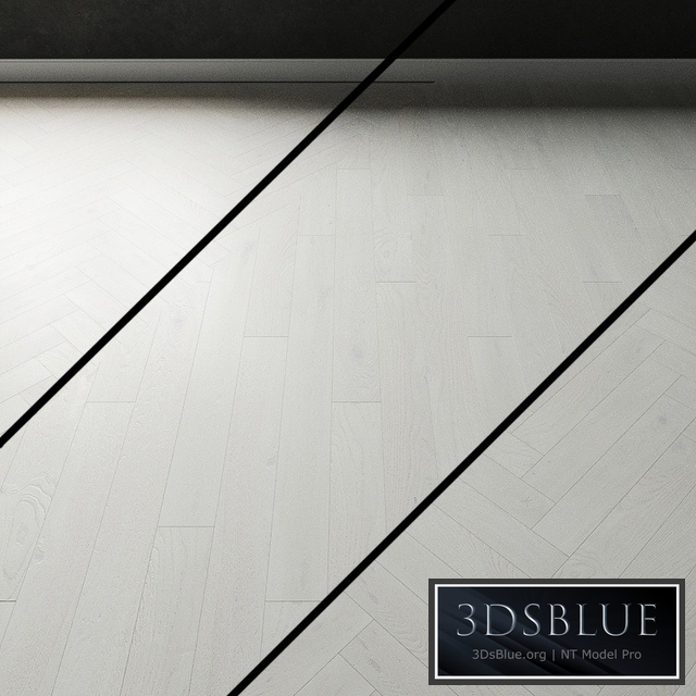 Parquet oak Coswick. Inspire CRYSTAL WHITE Bleached