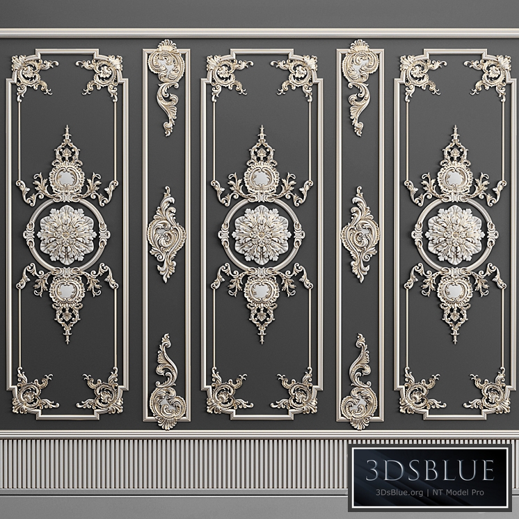 Plaster decorative frame