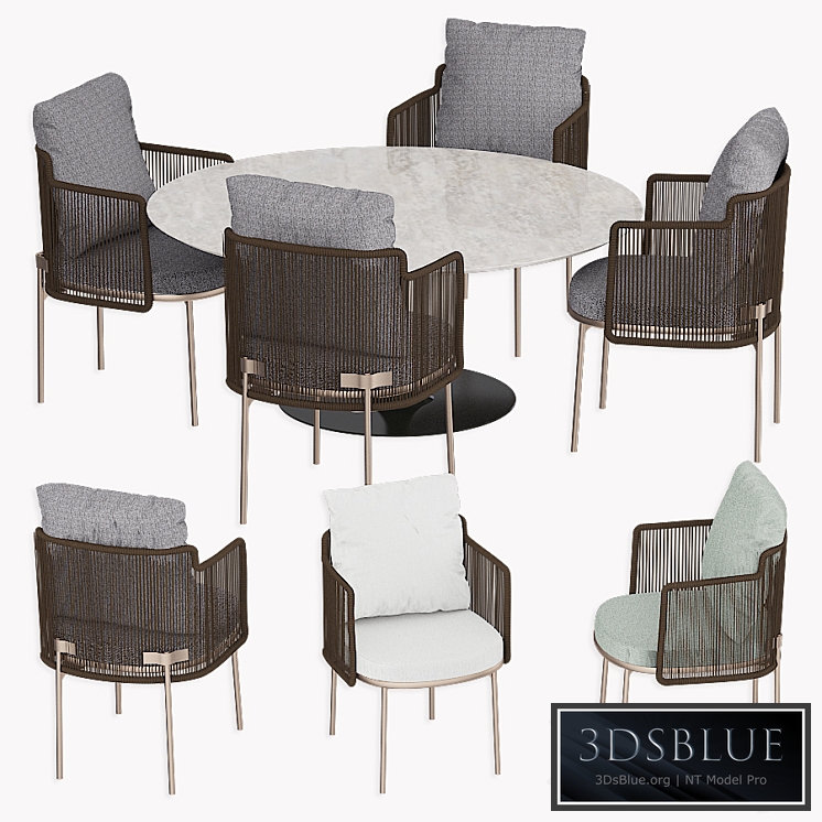 Tape Cord Outdoor Little Armchair Neto Table