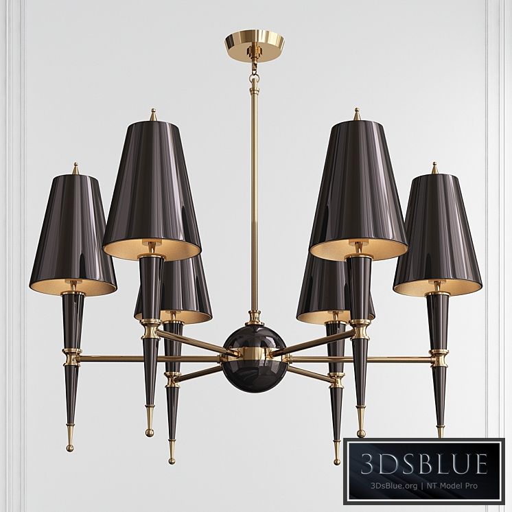 VERSAILLES CHANDELIER WITH PAINTED SHADE