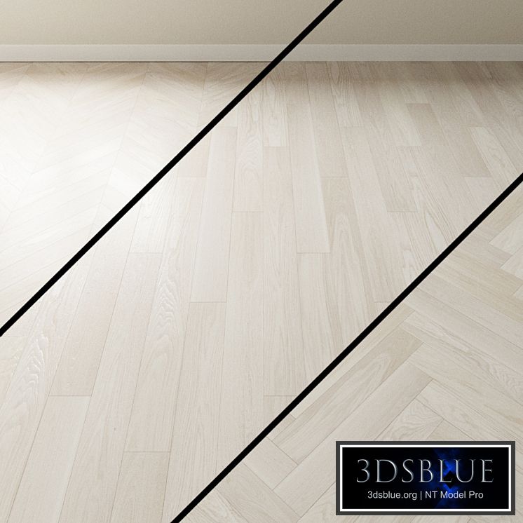 Parquet oak Coswick. Inspire WHITE HOARFROST bleached