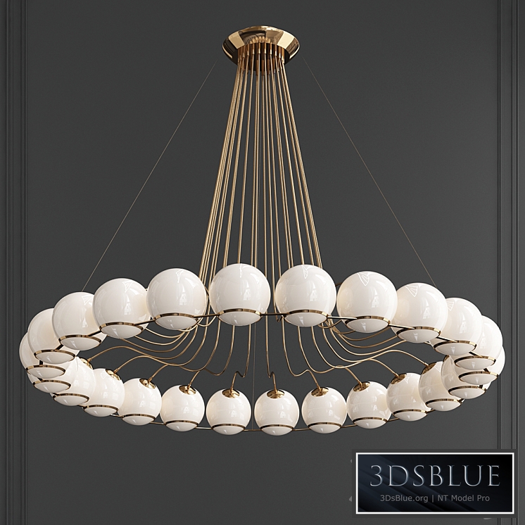 Monumental Gino Sarfatti Model Chandelier