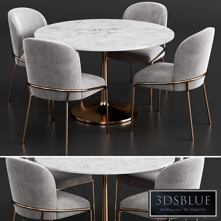 West elm & Crate & Barrel Dinning Set 2