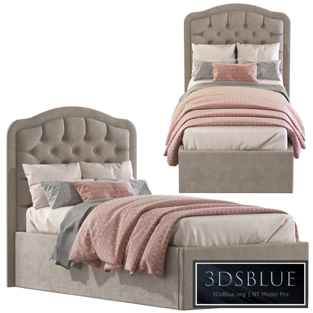 Bed with soft headboard 2