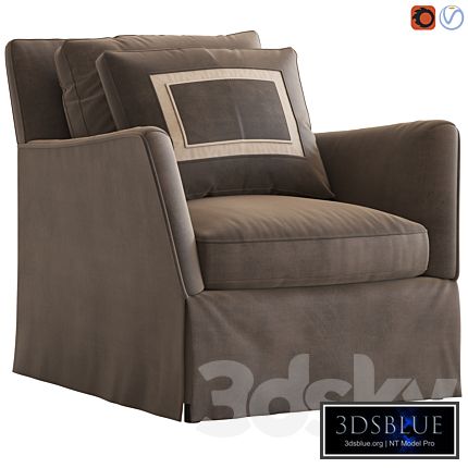 Caracole fair and square armchair