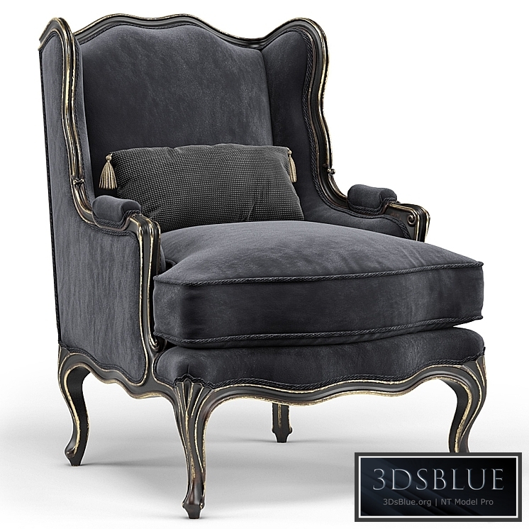 Louis XV Bergere Wing Armchair
