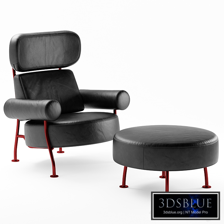 Ligne Roset Astair armchair and puff