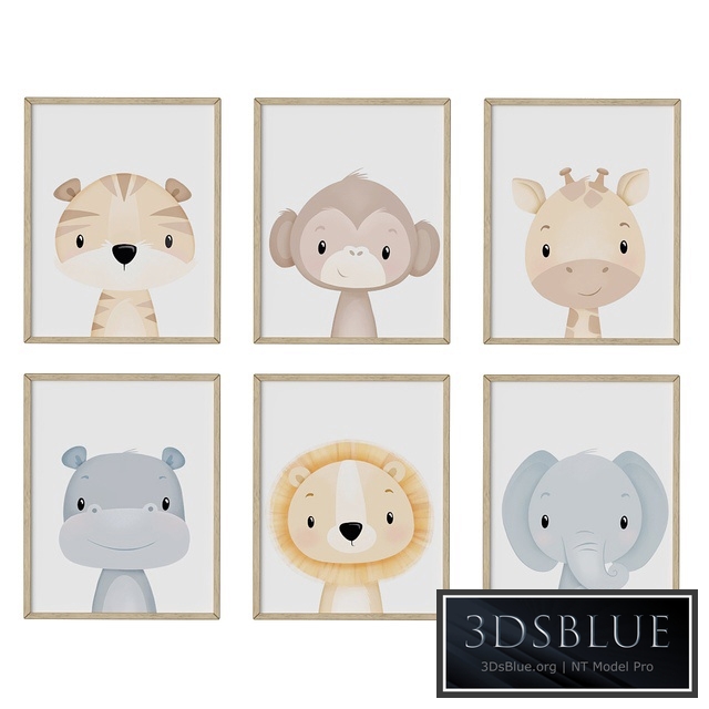 wall art, Set of nursery 03
