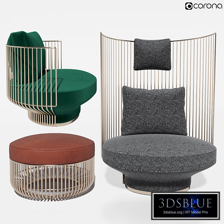 set armchair PARADISE BIRD | Wittmann