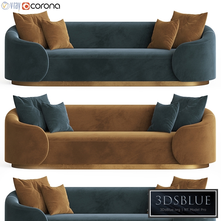 Eden Rock Sofa in Velvet Modshop1