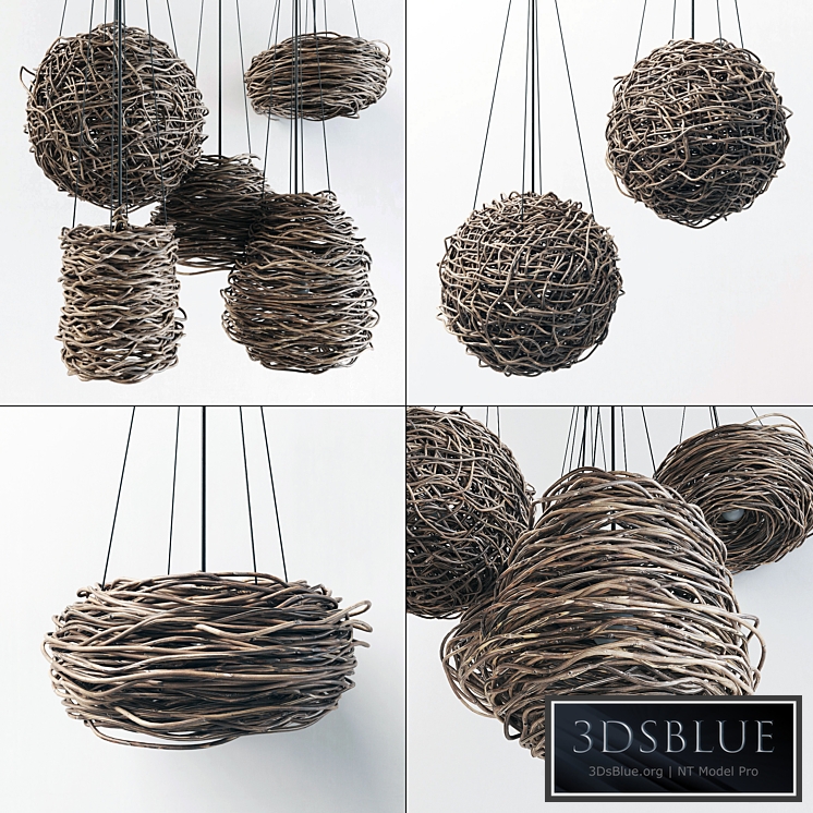 Branch decor lamp n5 / Chandeliers from branches