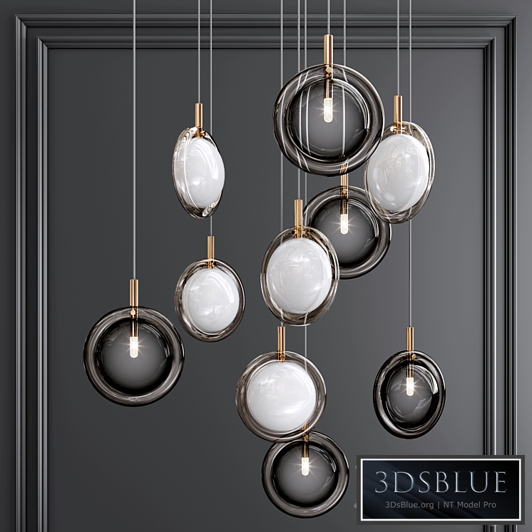 Ring Glass Art Chandelier01