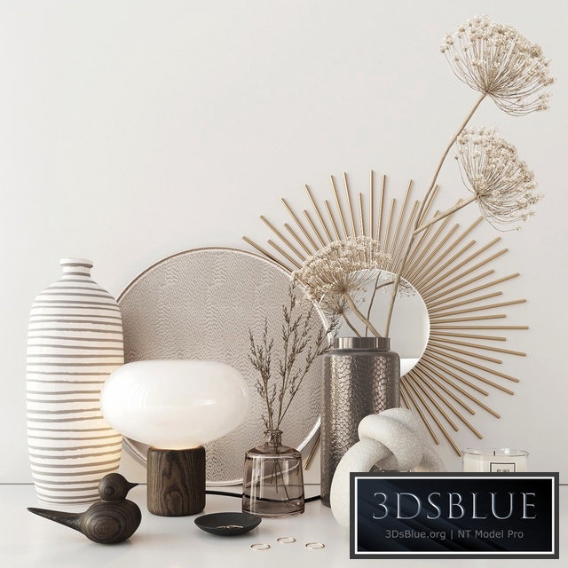 Set with heracleum