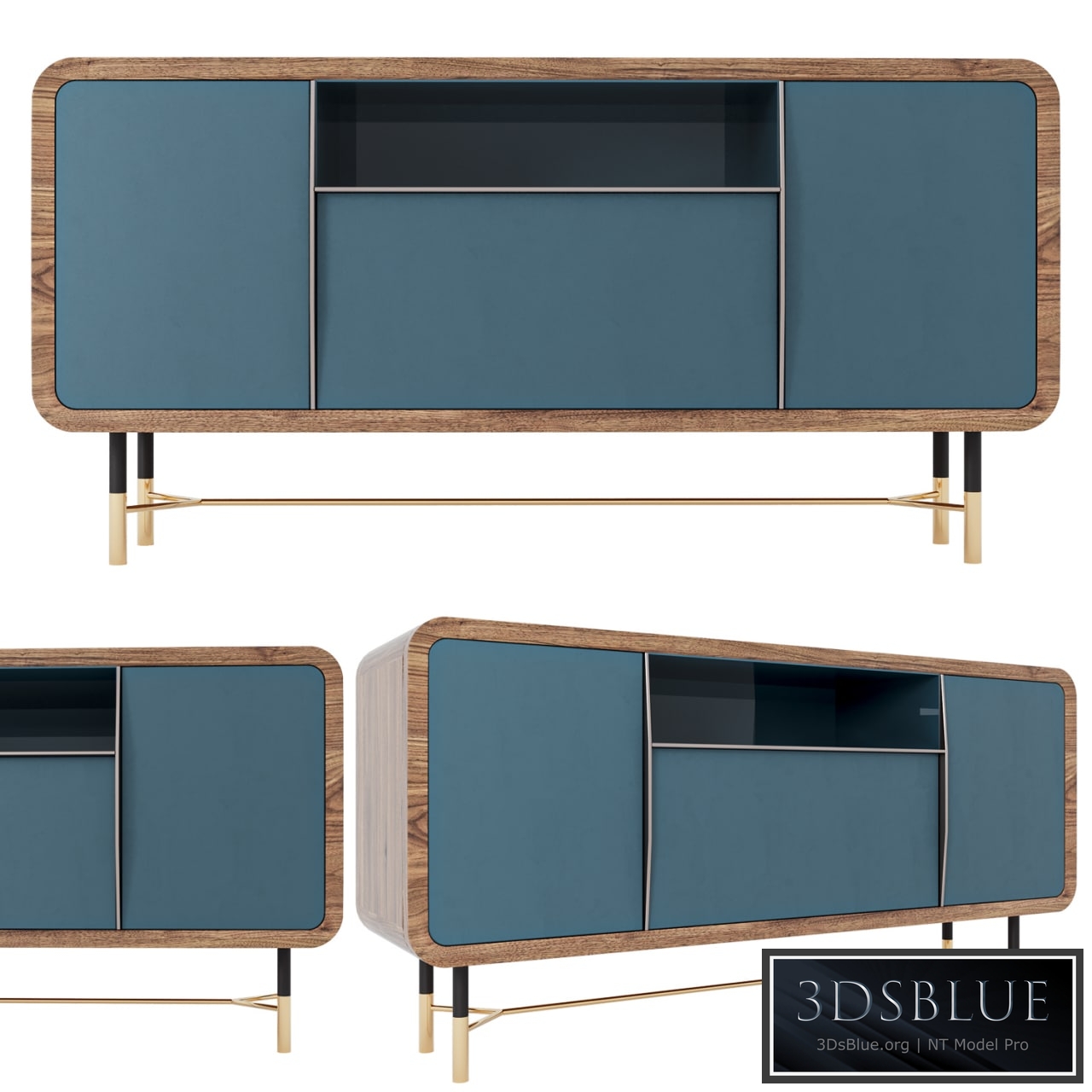 Ulivi Salotti Chantal Blue Sideboard