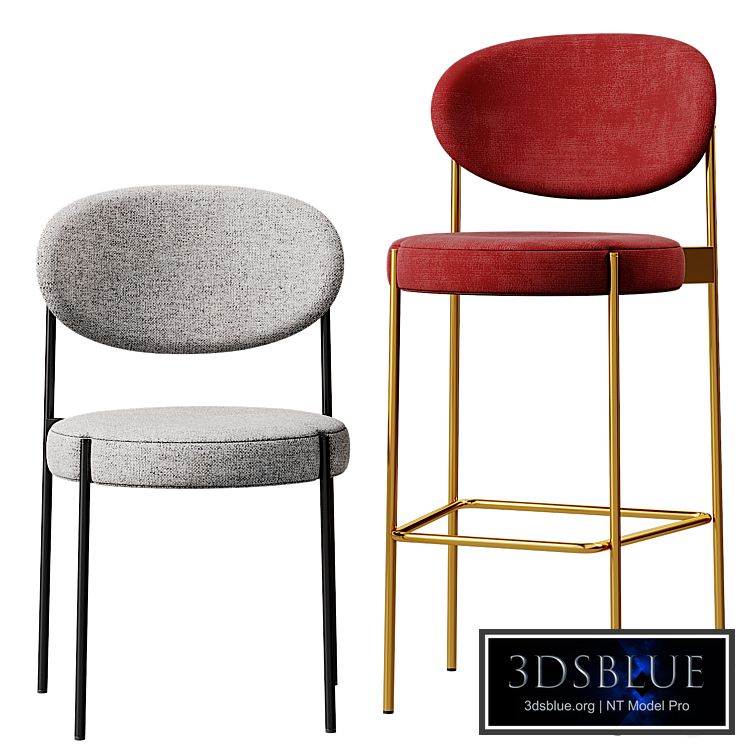 Verpan SERIES 430 chair & barstool 2-in-1