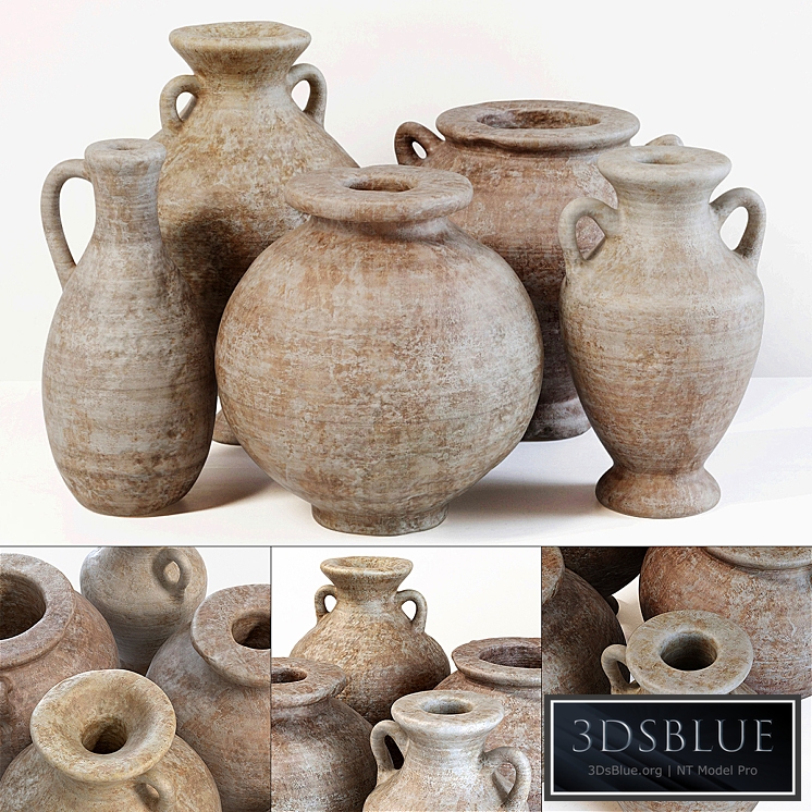 Dishes old history n1 / Old clay jugs